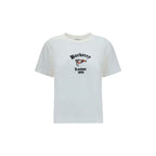 Burberry White Cotton T-Shirt