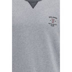 Brunello Cucinelli Gray Cotton Sweatshirt