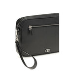 Valentino Garavani Black Calf Leather Bos Taurus Wallet