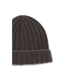 Brunello Cucinelli Brown Cashmere Beanie