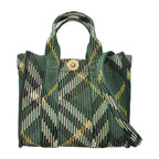Burberry Green Fabric Handbag