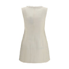 Self-Portrait Beige Polyamide Casual Dress