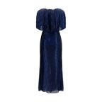 Self-Portrait Blue Polyester Cocktail Dress