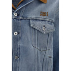 Miu Miu Blue Cotton Denim Jacket