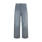 Miu Miu Gray Cotton Casual Pants