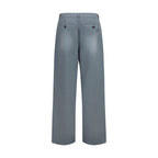 Miu Miu Gray Cotton Casual Pants