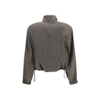 The Attico Brown Wool Oves Aries Bomber