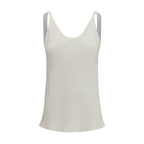 Brunello Cucinelli Beige Silk Blouse
