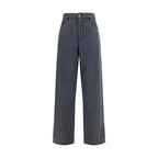 Miu Miu Black Cotton Straight-Leg Jeans