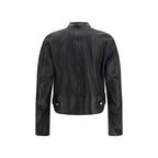Gucci Black Buffalo Leather Bomber