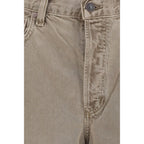 Agolde Brown Cotton Casual Pants