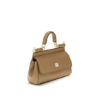 Dolce & Gabbana Beige Calf Leather Bos Taurus Handbag
