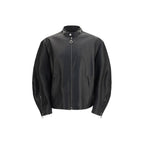 Gucci Black Calf Leather Bos Taurus Biker Jacket