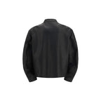 Gucci Black Calf Leather Bos Taurus Biker Jacket