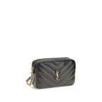 Saint Laurent Black Lamb Ovis Aries Aries Shoulder Bag