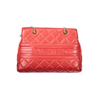 Mario Valentino Rosso Polyurethane Women's Bag with Chain and Zip Closure
