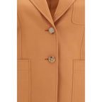 Chloé Orange Wool Oves Aries Blazer