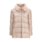 Herno Beige Goose Down Full-Length Jacket