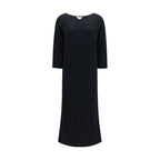 The Row Black Cotton Casual Dress