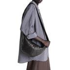 Lemaire Brown Lamb Leather Shoulder Bag