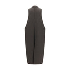 Rick Owens Gray Wool Oves Aries Sleeveless Jacket