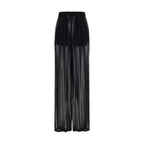 Dolce & Gabbana Black Silk Casual Pants