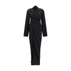 Rick Owens Black Viscose Casual Dress