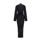 Rick Owens Black Viscose Casual Dress