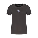 Calvin Klein Black Cotton Women T-Shirt