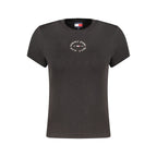 Tommy Hilfiger Black Cotton Women's T-Shirt