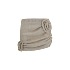 Magda Butrym Beige Lycra Mini Skirt