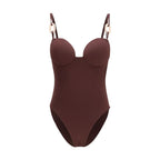 Magda Butrym Bordeaux Nylon One-Piece Swimsuit
