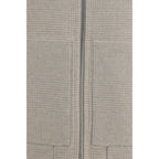 Brunello Cucinelli Beige Cashmere Full-Length Jacket