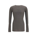 Rick Owens Gray Wool Oves Aries Sweatshirt