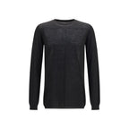 Rick Owens Black Wool Oves Aries Sweatshirt