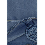 Magda Butrym Blue Cotton Casual Dress