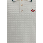 Casablanca White Cotton Polo Shirt