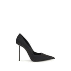 LE SILLA Black Calf Leather Bos Taurus High Heel Pumps