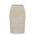 Malo Grey Silk Women Skirt