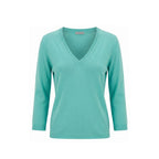 Malo Blue Cotton Women Sweater