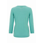 Malo Blue Cotton Women Sweater