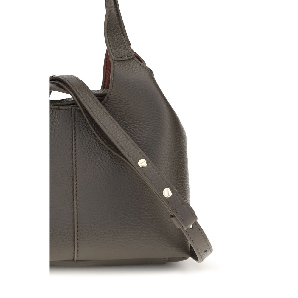 Coccinelle Brown Calf Leather Bos Taurus Shoulder Bag
