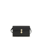 Savette Black Calf Leather Bos Taurus Shoulder Bag