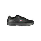 Tommy Hilfiger Black Polyurethane Men's Sneaker
