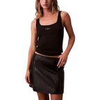 Calvin Klein Jeans Black Cotton Tank Tops