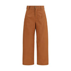 Chloé Orange Cotton Casual Pants