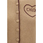 Chloé Beige Wool Oves Aries Cardigan