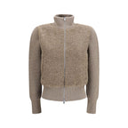 Herno Beige Wool Oves Aries Cardigan