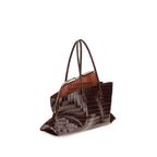 The Attico Bordeaux Calf Leather Bos Taurus Shoulder Bag