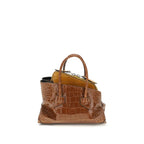 The Attico Brown Calf Leather Bos Taurus Handbag